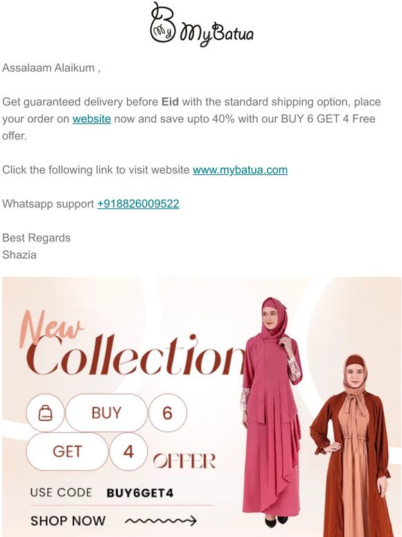 Guaranteed Eid Delivery with Standard Shipping