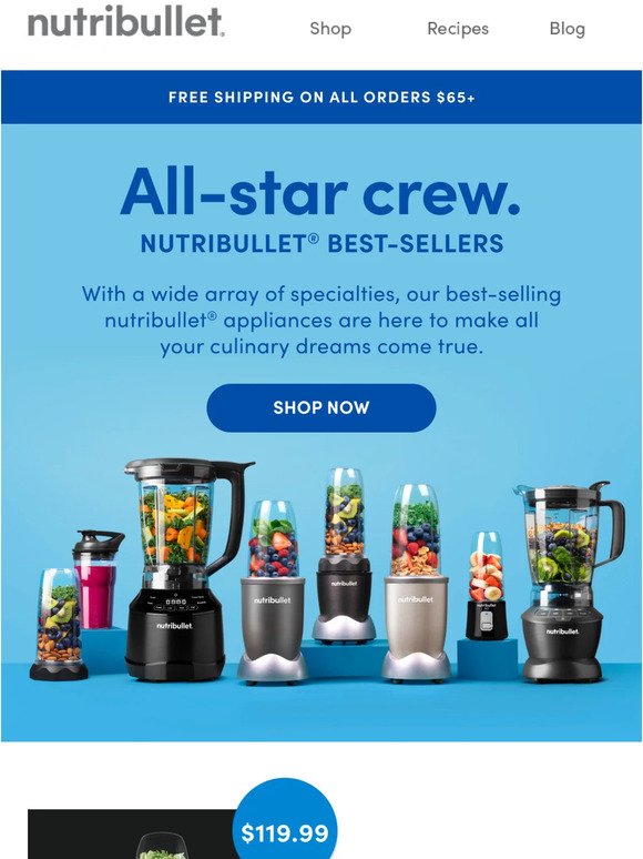 Nutribullet All Blenders National Smoothie Day Flash Sale 21% Off