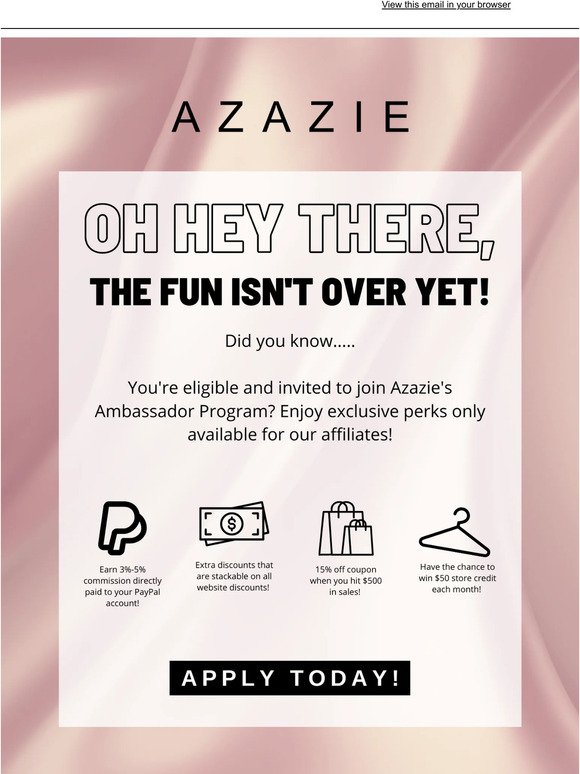 Join Azazie’s Ambassador Program!