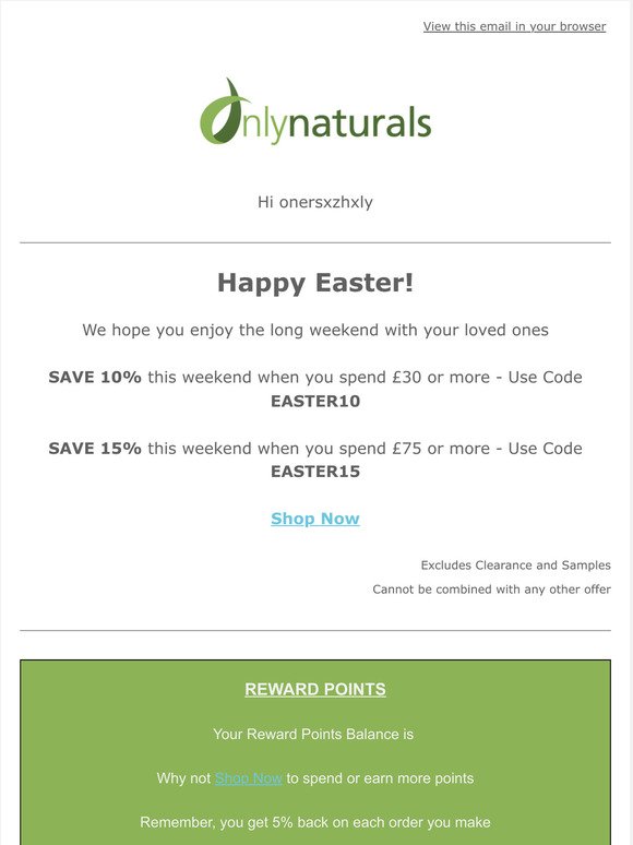 Happy Easter - Celebrate with our SALE this weekend