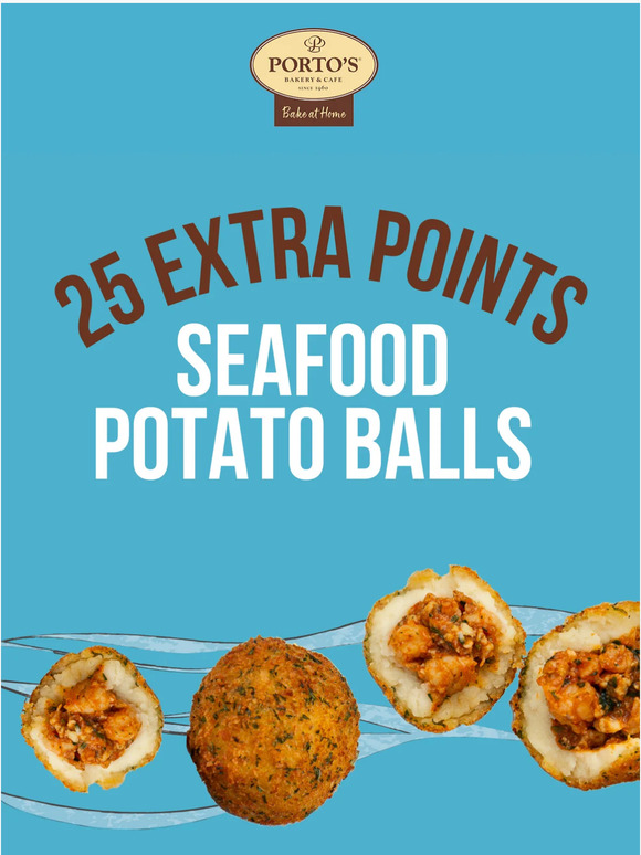 Porto's Bakery Last Chance! Seafood Potato Balls® 📣 Milled