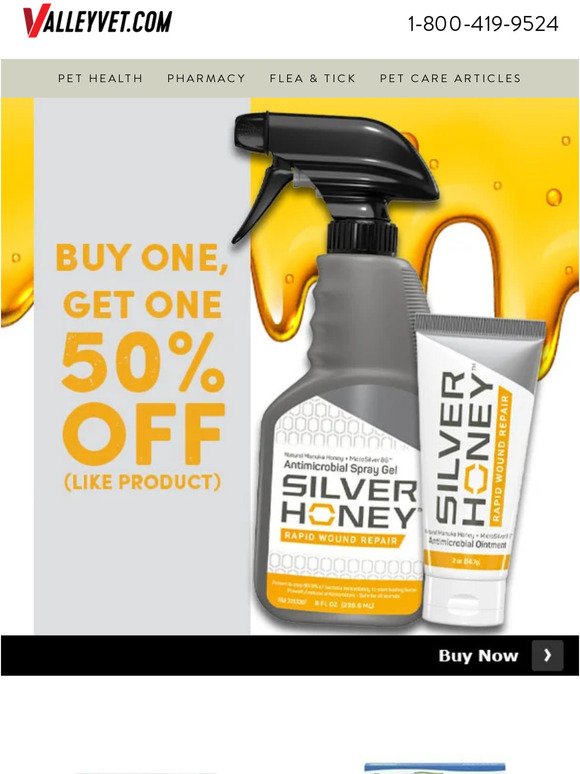 Silver Honey BOGO 50% OFF