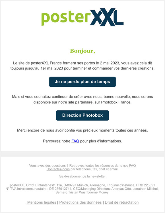 Les dernières heures de posterXXL France