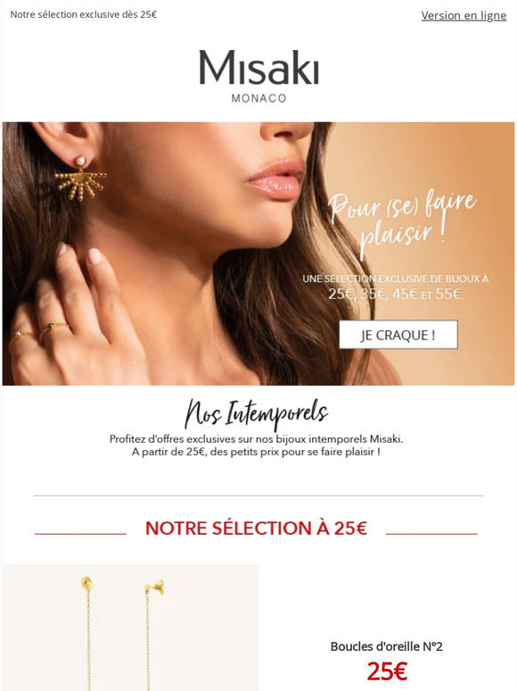 Pour (se) faire plaisir ! Une sélection de bijoux dès 25€