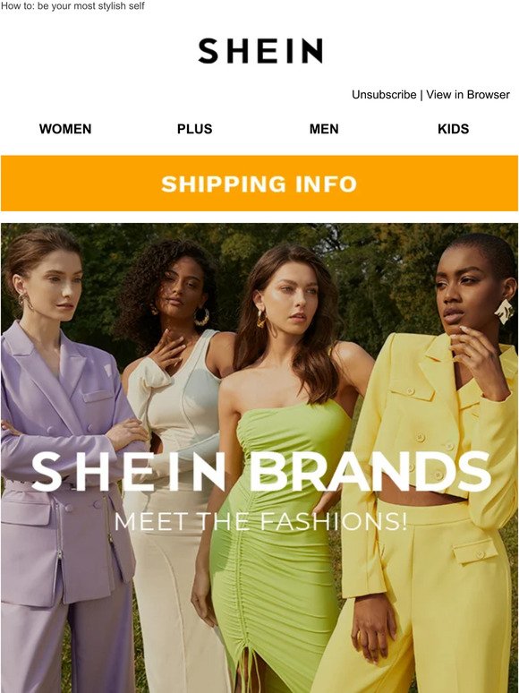 SHEIN: SHEIN Brands | Meet the fashions! | Milled