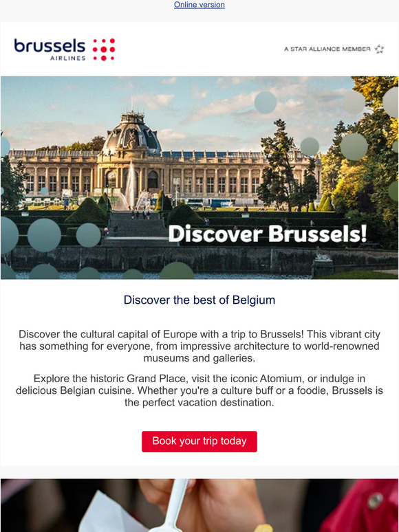 Fly to Brussels: Europe’s cultural capital!