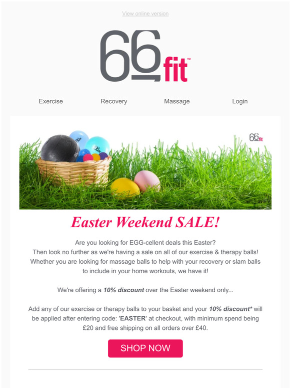 Egg-citing Easter Sale: Save on Fitness and Massage Balls!