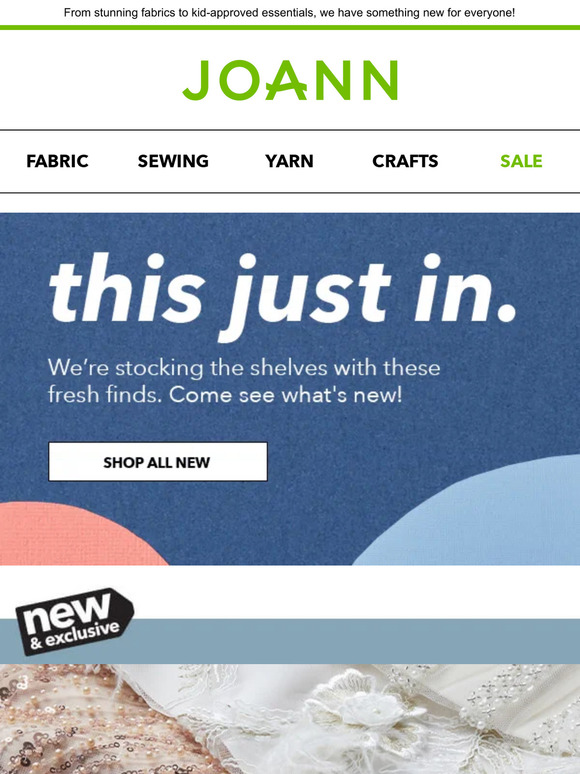 JoAnn Fabric and Craft Store NEW for you Badgley Mischka, The