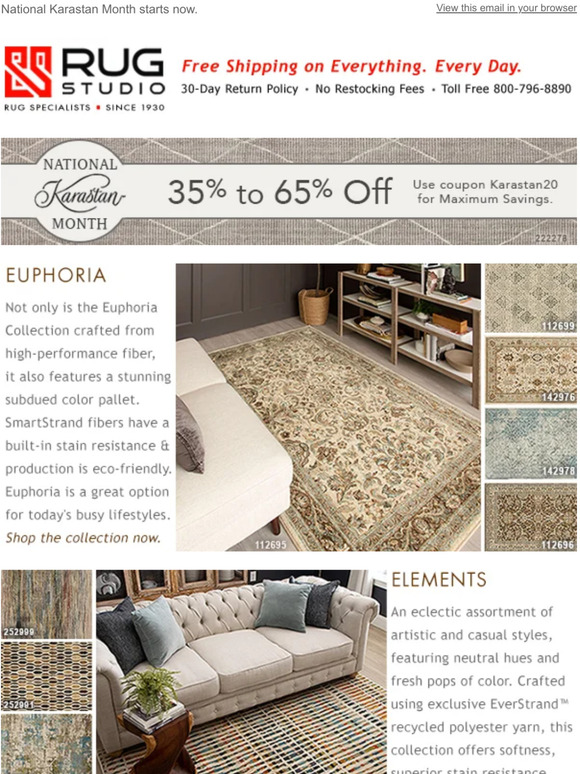 National Karastan Month • 35% to 65% Off