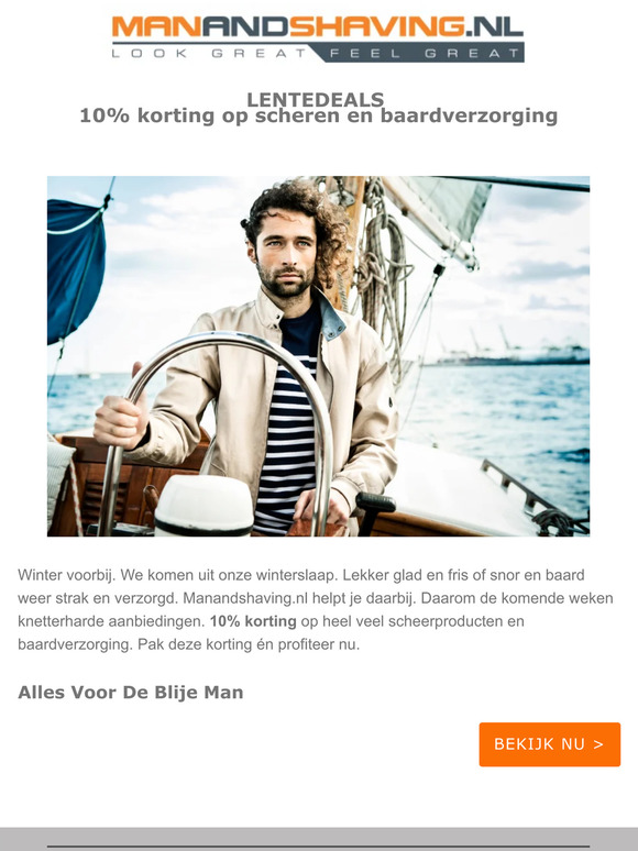 Lentedeals: 10% korting op scheren & baardverzorging😀