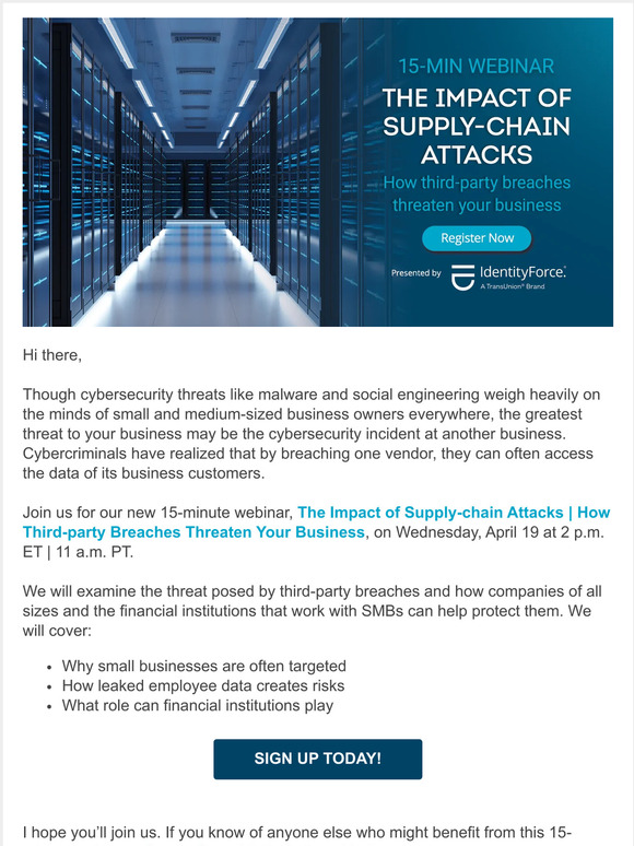 You’re Invited! Recognizing the cyber risks you cannot control