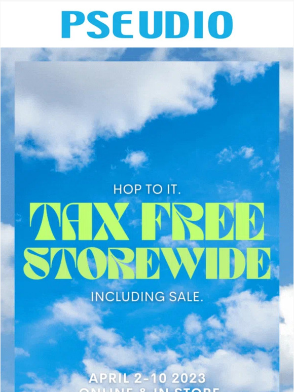 Tax free storewide still on! 💙