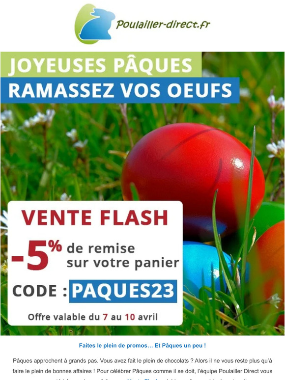 Une Vente Flash pour Pâques, ça vous dit ? 🥚🥚🥚