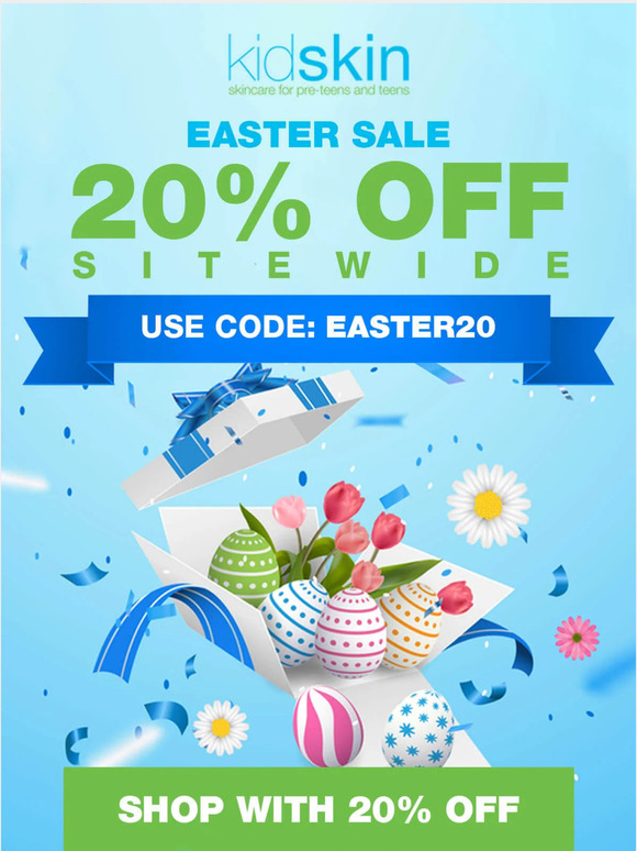 Get 20% OFF of your Easter Shopping
