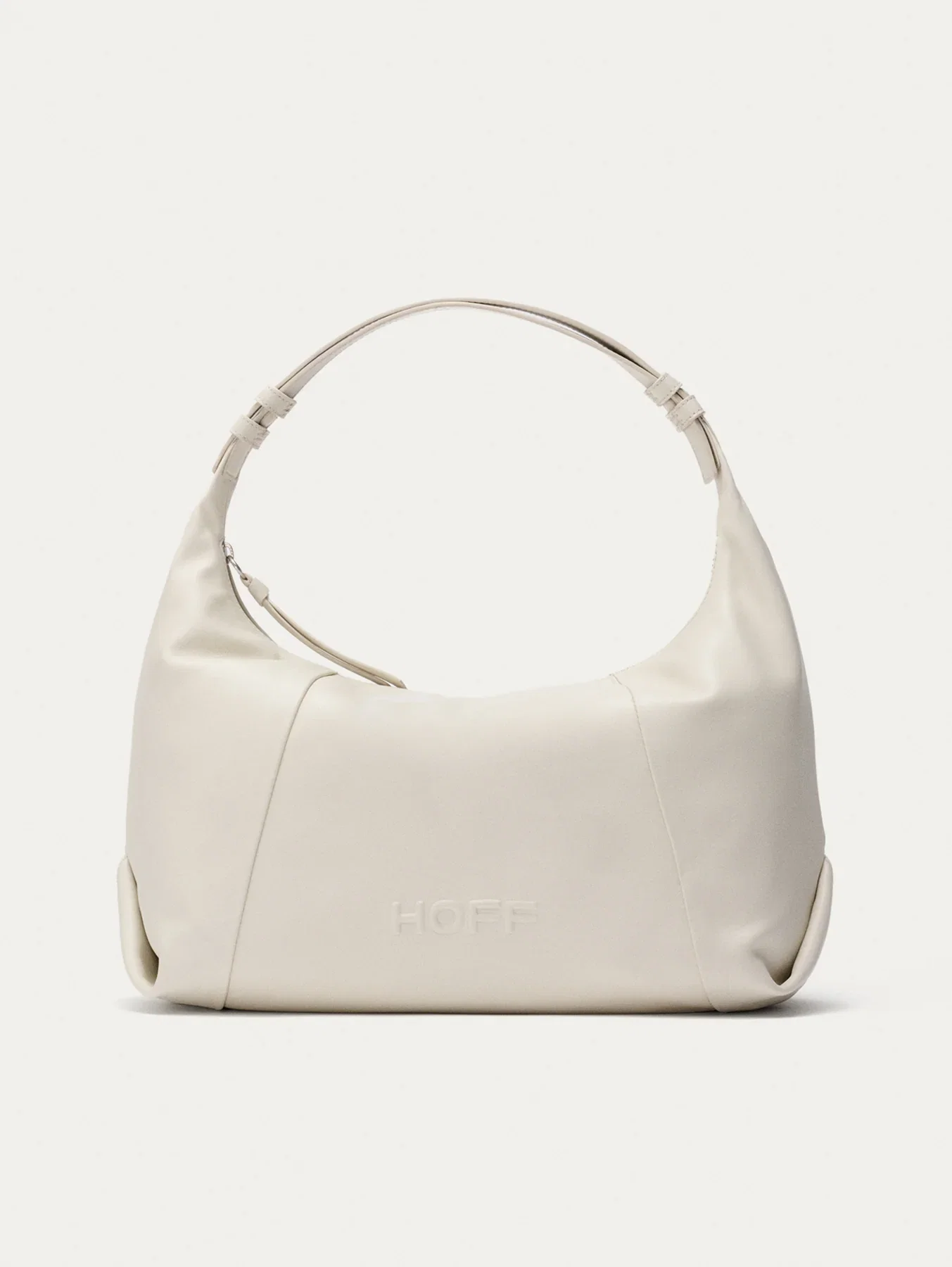 Image of BOLSO HOBO PIEL MUSEUM OFF WHITE