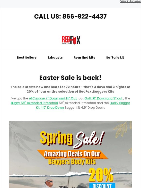 We're celebrating the Easter weekend with a sale!