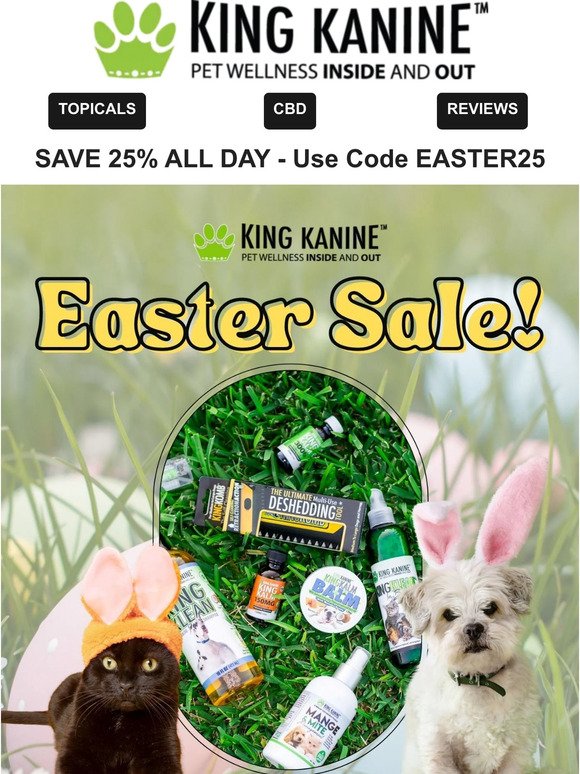 🐇🐶🐇 Hop to Save 25% OFF! 🐇🐶🐇