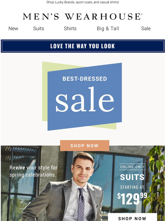 Men's Wearhouse Look good AND save big for Easter and beyond Milled