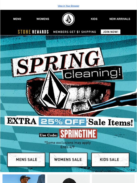 Spring CLEANING time! Extra 25% off sale items