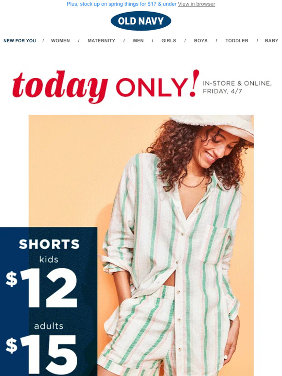 OMG $15 shorts are H-E-R-E + 40% off is confirmed