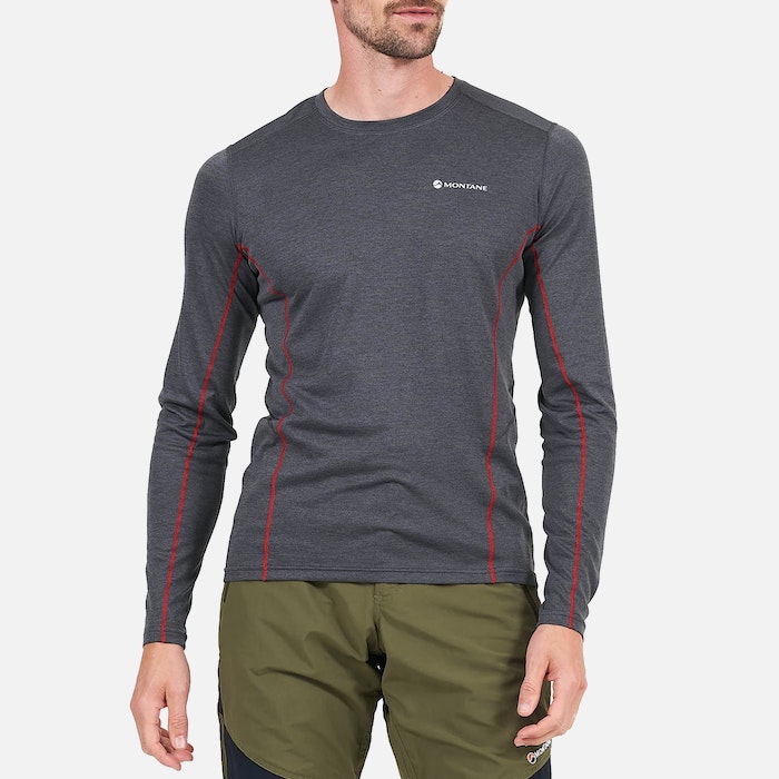 Montane Dart Long Sleeve Mens Baselayer - Slate