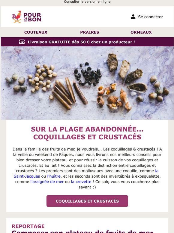 🎶 Coquillages & Crustacés 🎶