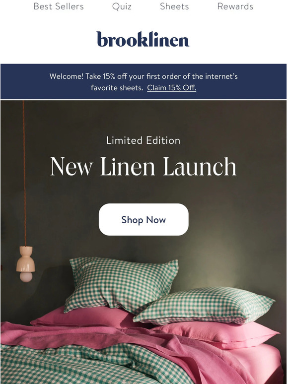 Brooklinen New Limited Edition Linen Milled