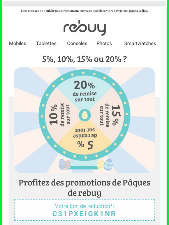 Le 🐰 passe avec une remise allant jusqu'à 20 % !