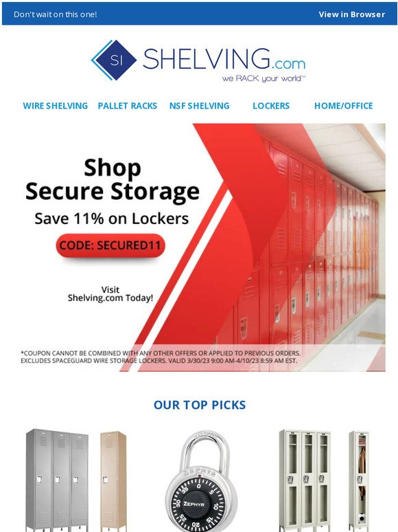 Shop Secure Storage You Need