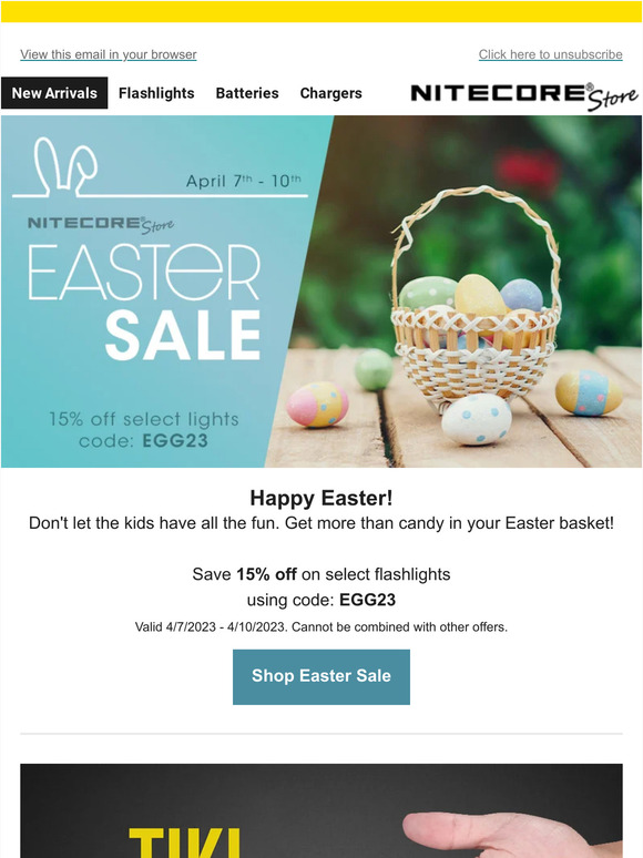 Egg-citing Deals this Easter 🐰 15% Off Select EDC Lights