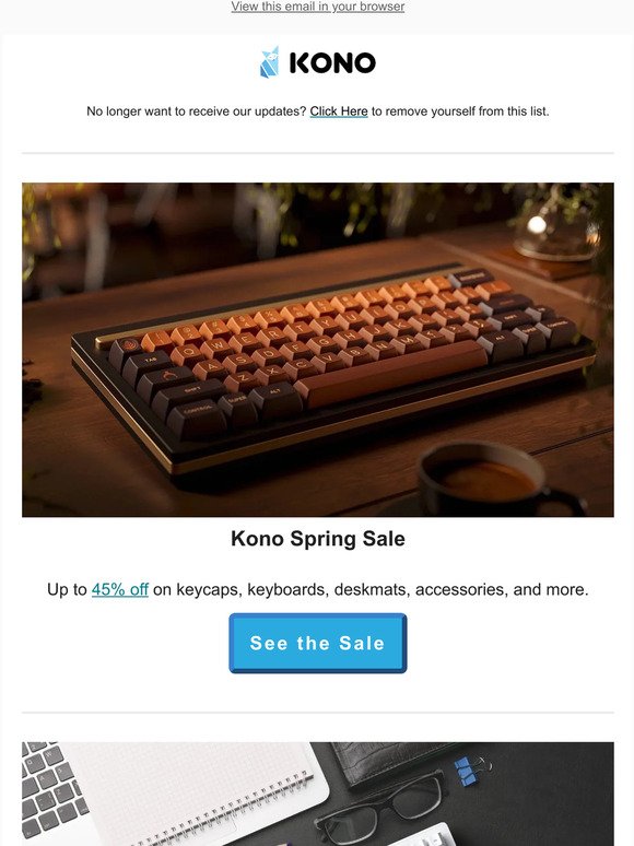 Last Day to Get Up To 45% Off Kono Spring Sale - Kono Store