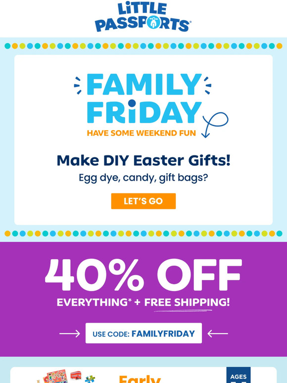 Oops, wrong subject line 🫣 Enjoy 40% off + free activities on us!