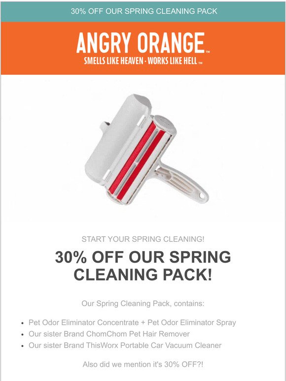30% off our spring cleaning pack!