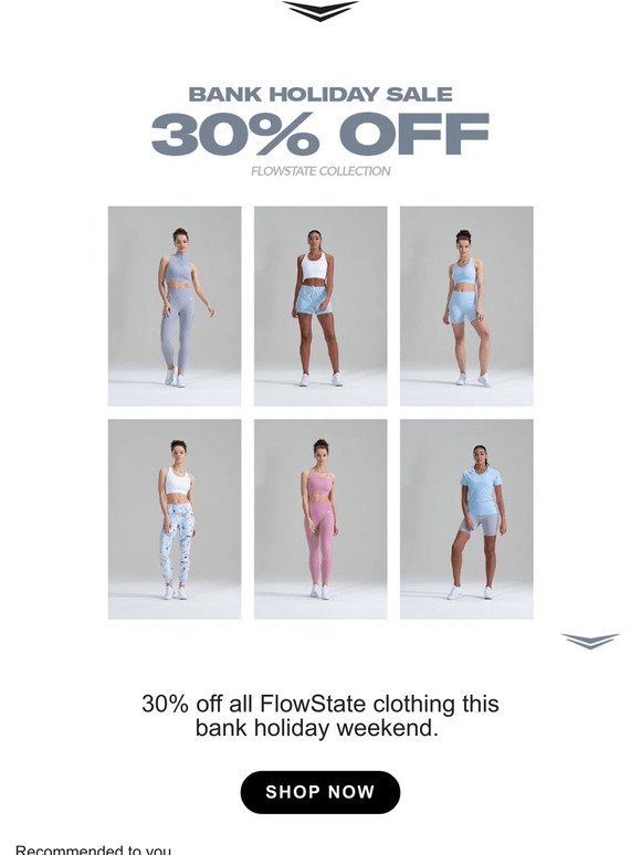 30% off FlowState this bank holiday weekend