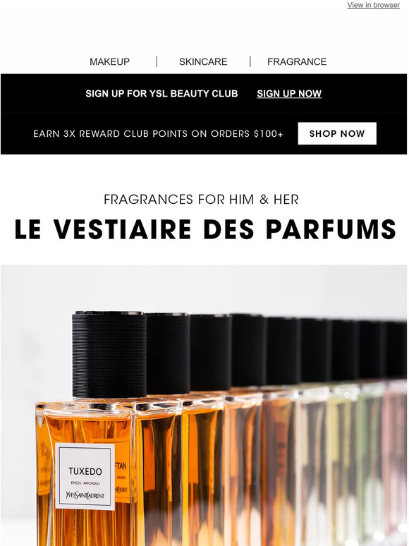 YSL Beauty US Le Vestiaire Des Parfums The Haute Couture Unisex Fragrance Collection Milled