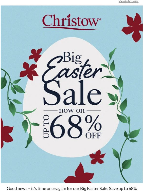 Big Easter Sale now on