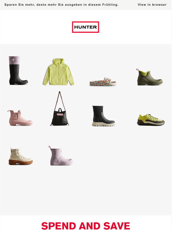 Spend and save: genießen Sie bis zu 50€ Rabatt