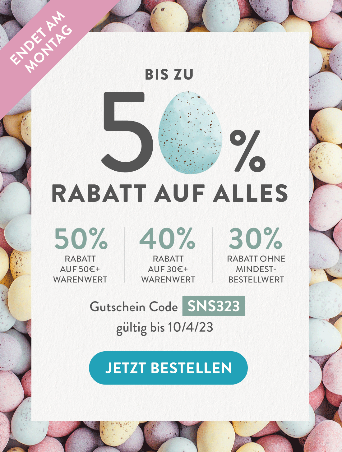 Bis zu 50% Rabatt auf alles