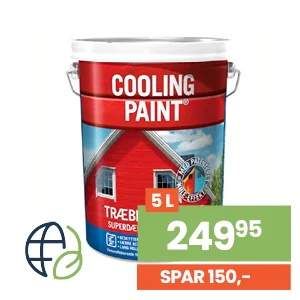 Coolingpaint dækkende træbeskyttelse i sort