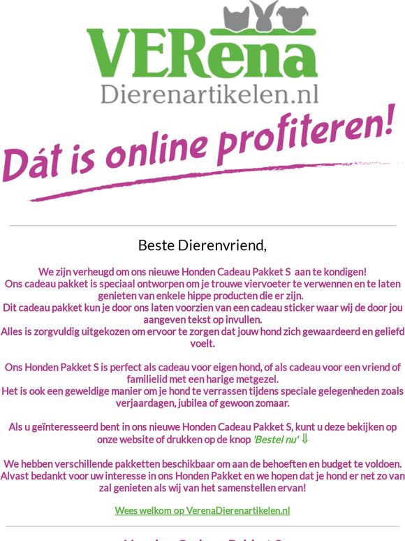 Nieuw Honden Cadeau Pakket in ons assortiment!🐾