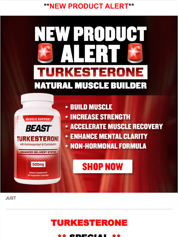 🚨 NEW PRODUCT ALERT: Turkesterone w/ HPCD Delivery is Here!
