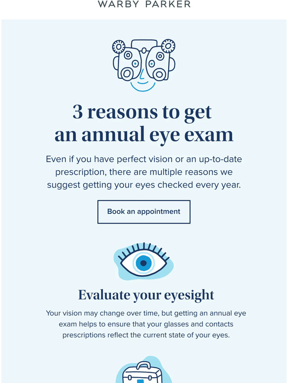 Warby Parker Time for an eye exam? Milled