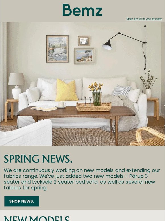 Spring news! New models & fabrics 🌷