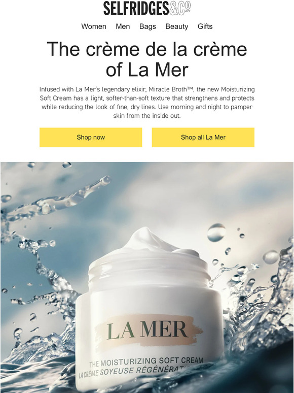 Selfridges & Co. New La Mer The Moisturizing Soft Cream Milled
