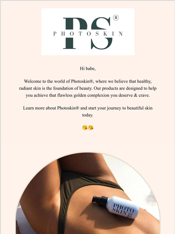 Welcome to Photoskin® | Learn More About Our Brand and Enjoy 25% Off Your First Order with Code NEWBIE25