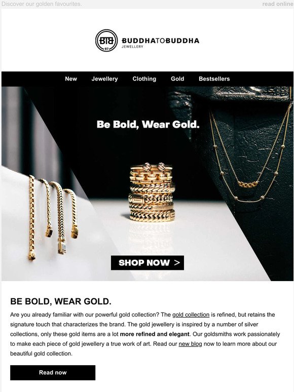 Be bold, wear GOLD 💛