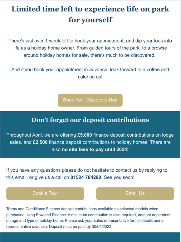 Hurry! Only one week left to book your VIP discovery day