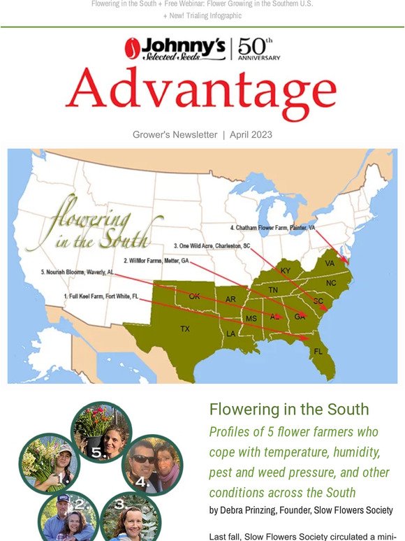 April Advantage | Flowering in the South: Profiles of 5 Southern Flower Farmers