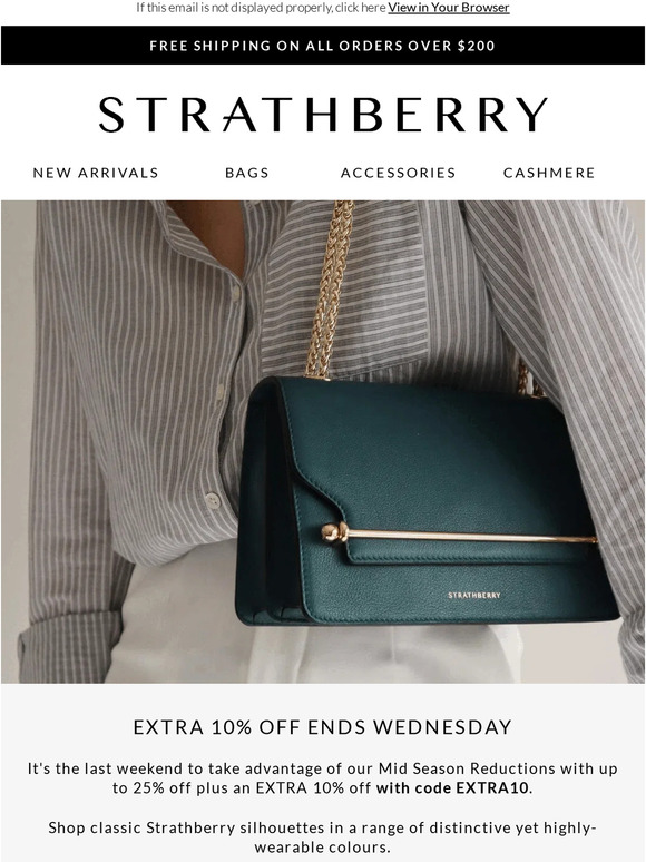 FINAL WEEKEND  Sale ends soon - Strathberry