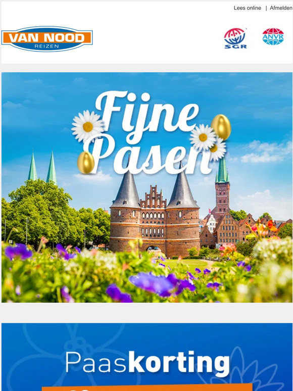 Dit weekend € 20,- PAASKORTING op alle stedentrips